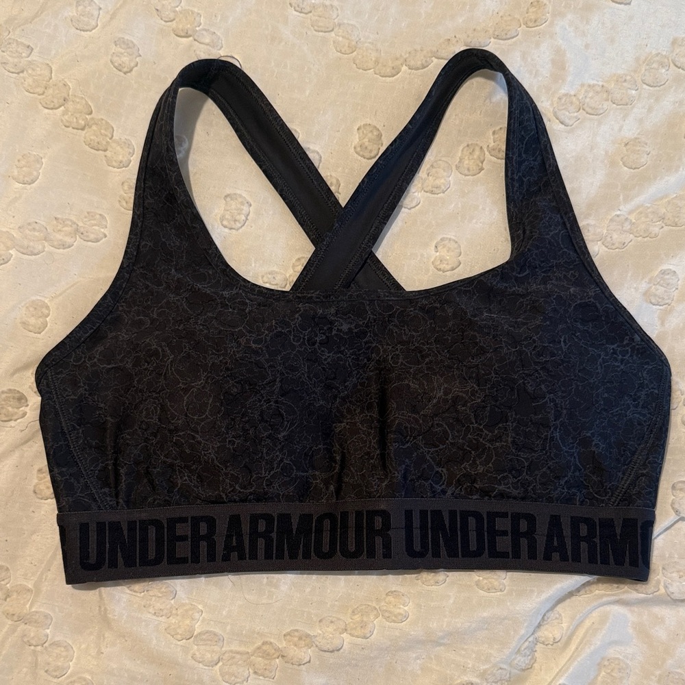 Under Armour Navy Floral Sports Bra